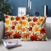 1 Pieces Autumn Leaf Patterned Decorative Throw Pillow Cushions Polyester Pillowcase,sofa  Cushion Cov Headboard Pillow