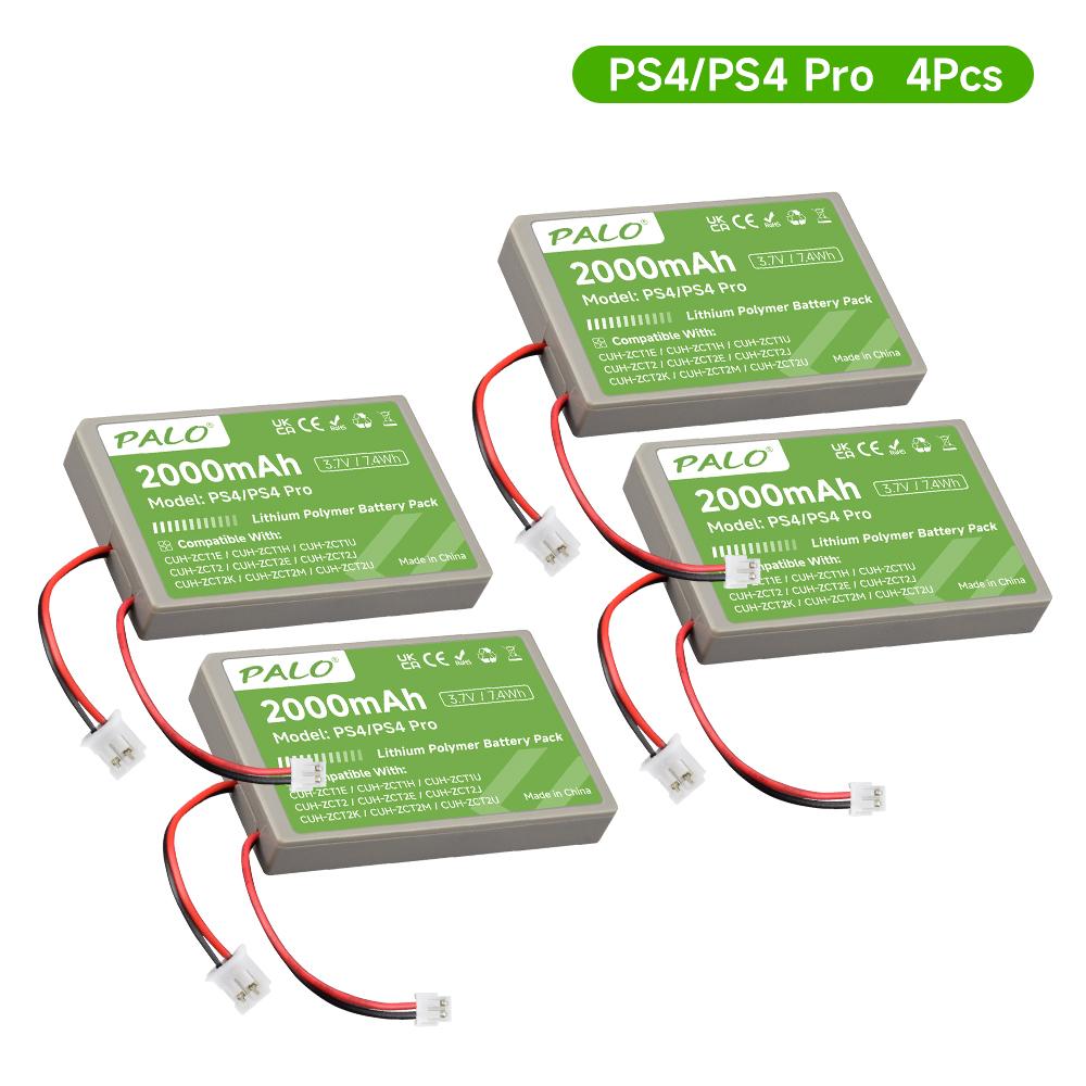 PALO 2000mAh Controller Battery Fit for Sony PS4,PS4 Pro/Slim Gamepad Wireless controller CUH-ZCT1E CUH-ZCT1U CUH-ZCT2 or CUH-ZCT2U Replace battery