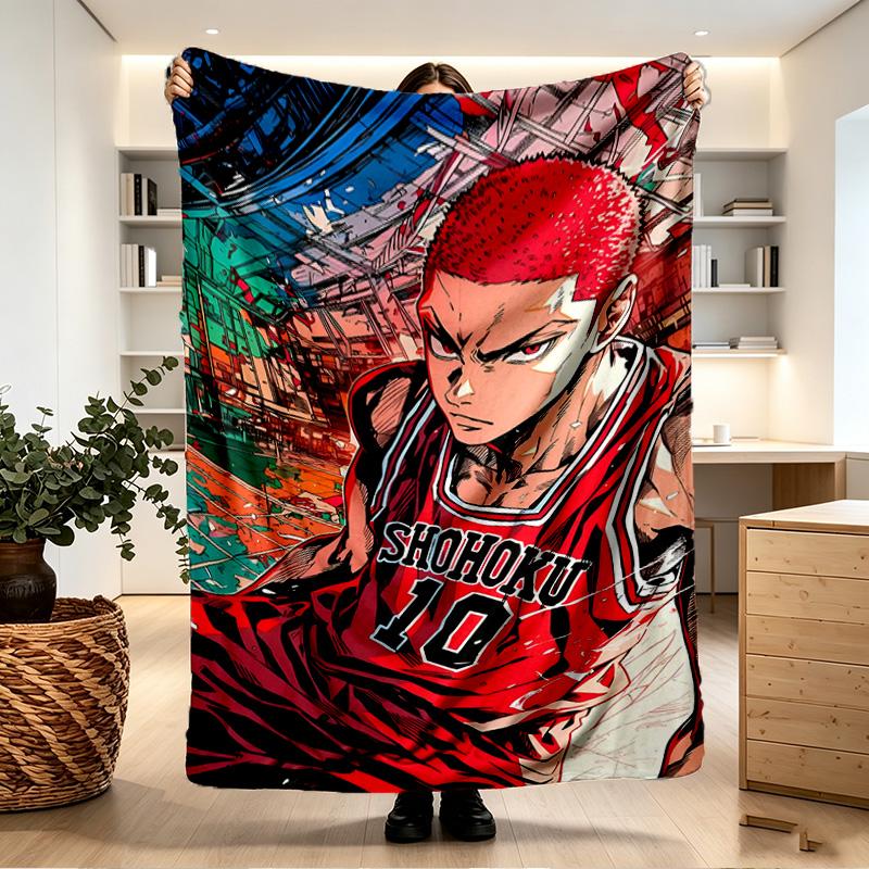 SLAM DUNK Print Blanket - Soft & Comfortable, for Bedroom, Travel, Sofa, Home Decoration - Birthday Christmas Gift for Friend