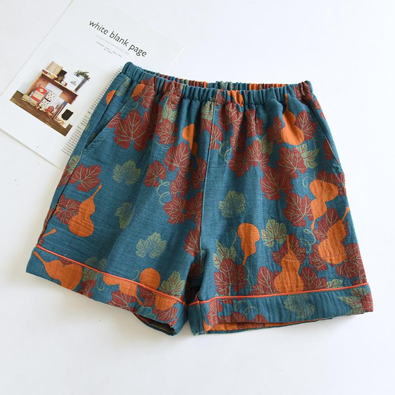 Pantaloncini estivi in jacquard a vestibilità larga da donna: Pantaloncini Leggeri da Loungewear Adatti per l'Uso all'Aperto