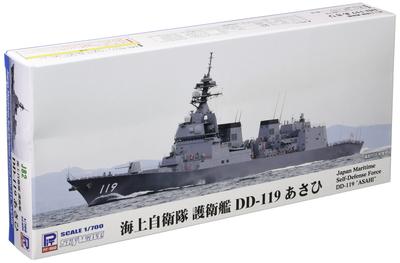 Pit Road Skywave Series Japan Maritime Force Defense Ship Asahi Plastic Model J82 Gray 1/700 Self-Defense DD-119