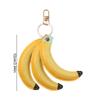 PU Banana Fruit Banana Keychain Cute Fashion Fruit Key Ring Portable PU Leather Pendant  Female