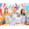 SNABETNA Music Birthday Party Paper Bags Decorations,16pcs Goodies Bags,Double Sided Birthday Paper Bags With 4 Styles, Music Theme Birthday Party