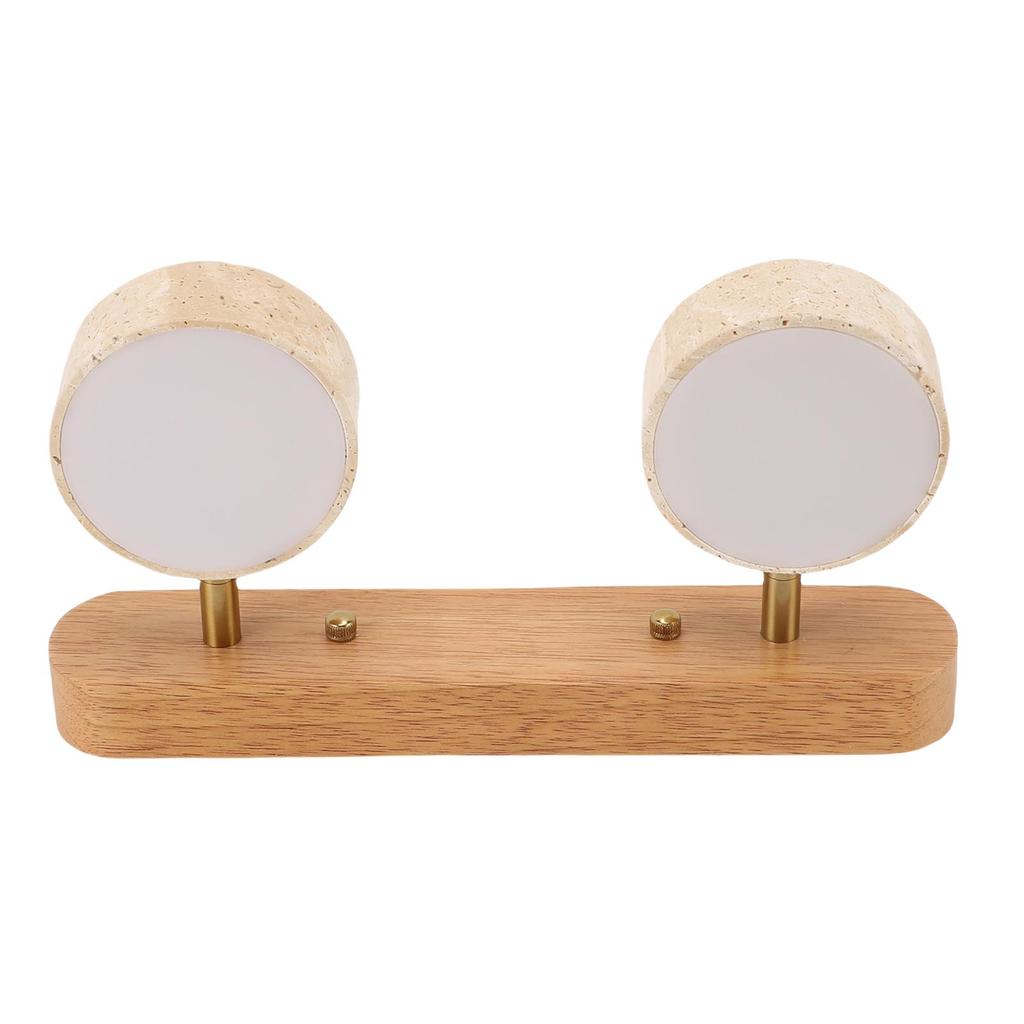 Modernes zylindrisches Wandleuchten-Set mit 2 drehbaren Leuchten, Naturstein-LED, für Eingangsbereiche, Küchen, Ankleidebereiche