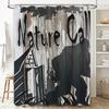 Nature's Beauty Shower Curtain Wildlife Print Bathroom Decor for Home Decoration