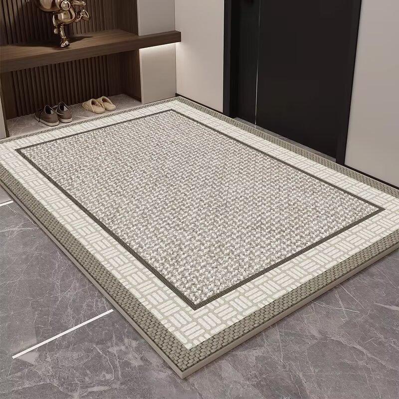 Simple Entry Door Ring Fleece Floor Mat, Non-Slip, Advanced Sense, Dirt-Resistant And Easy To Take Care Of, Can Be Cut, Entrance Foot Pad, Door Carpet