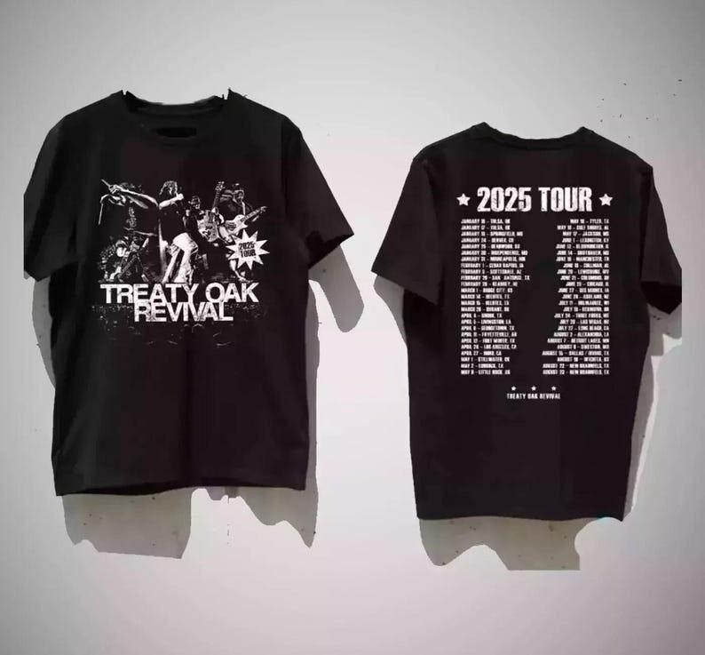 Treaty Oak Revival 2025 Tour Unisex All Size T-Shirt  22D674 Unisex T-Shirt XL