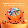 Light-up Halloween Pumpkin Bucket Candy Holder Treat Bag for Kids Snack Party Supplies Decorations with LED Light-Up Feature