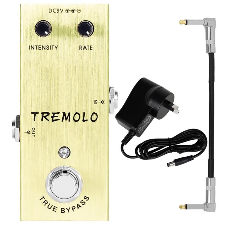Portable Tremolo Effect Pedal Guitar Effects Box Multi Instrument Compatibility Effect Controller for Stage Practice