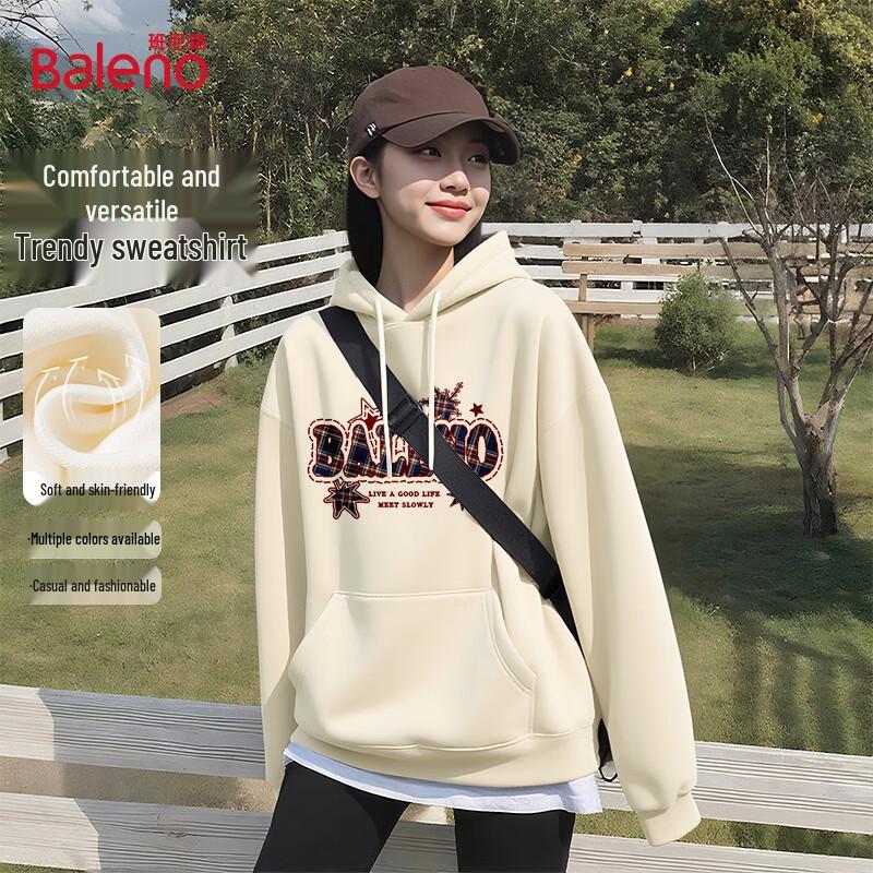 Baleno Women's American Retro Oversize Hooded Sweatshirt