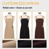 Waterproof & Stain-Resistant Barbecue Apron with Custom Logo Embroidery for Catering and Restaurants