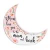 1 Piece Moon Shaped Acrylic Desktop Decoration Engraved Acrylic Ornament  Creative Design, Suitable for Festivals Birthday Gifts
