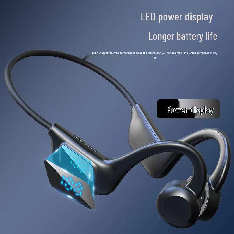 Wireless Bone Conduction Ear-hook Headphones with 3D Stereo, Noise Reduction, and Long Battery Life