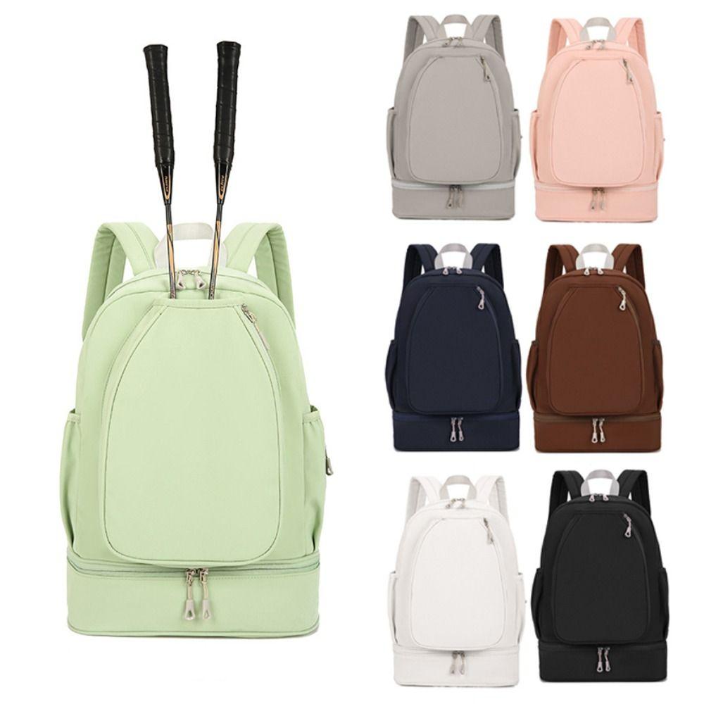 Multifunctional Badminton Racket Backpack Large Capacity Waterproof Gym Fitness Pack with Shoes Pocket Lightweight