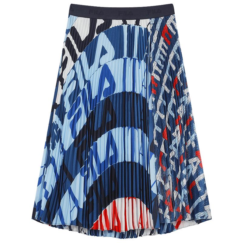FILA Emerald Women s All-Over Print Pleated Skirt S