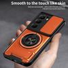 For Infinix Hot 60 Pro 4G Magnetic Case Ring Holder Foldable Kickstand TPU PC Phone Cover with Camera Lens Slider