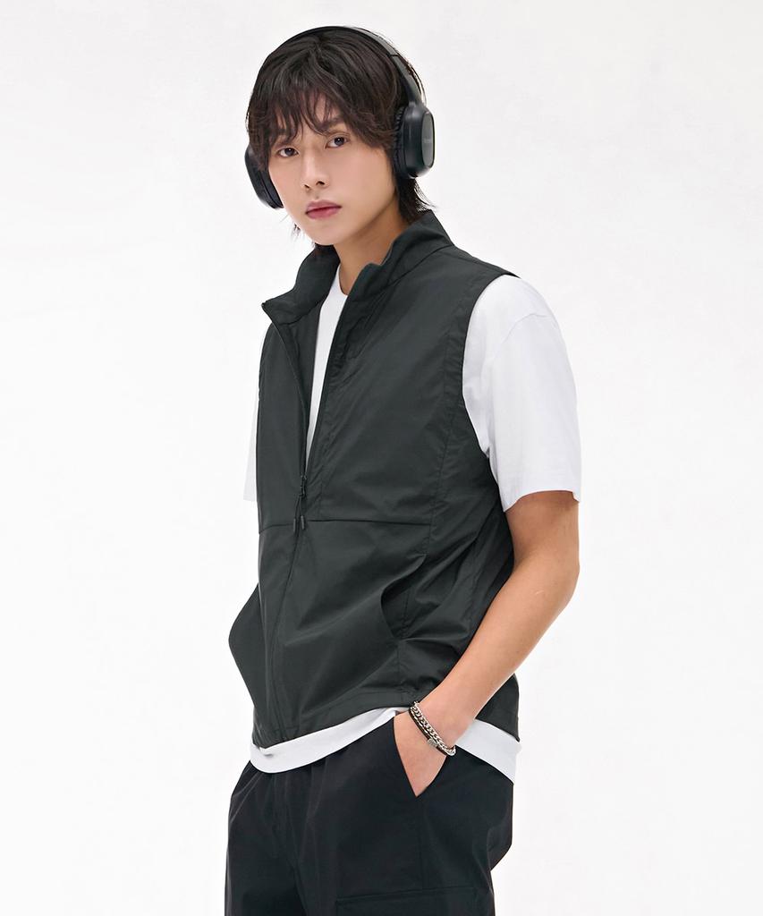 Chasecult Men'S Lightweight Stretch Vest - Charcoal