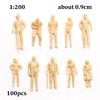10/20/100pcs 1:75/1:50/1:42/1:30/1:25 Scale Model Building People Figures