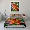 Lily Flower Decor Set Soft Comfortable Duvet Cover Bedding Set Included 1*Duvet Cover & 2*Pillowcases, Gift