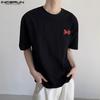 INCERUN Plus Size Men Short Sleeve Print Casual Loose T-shirts Tops