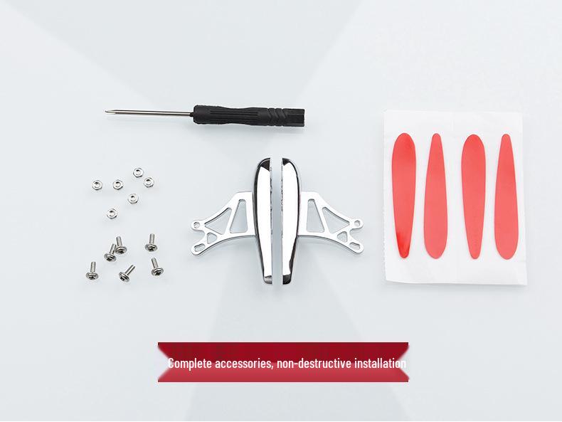 Kompaktowy spoiler tylny o wyglądzie włókna węglowego: Uniwersalne mini skrzydło bez wiercenia