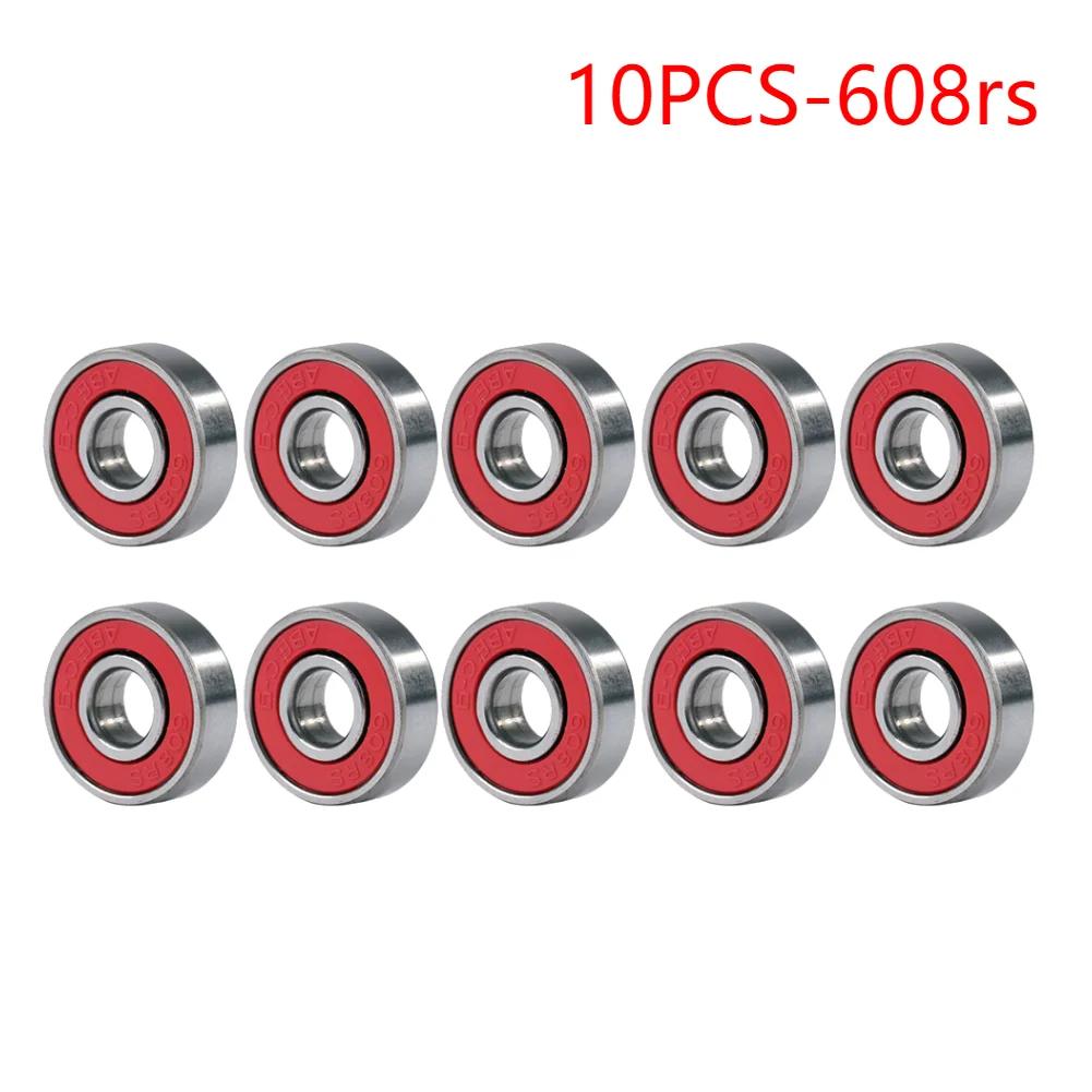 20/10pcs Ball Bearings 608zz/608rs ABEC-9/7 Miniature Bearings Deep Groove Inline Roller Bearing Carbon Steel for Skateboard