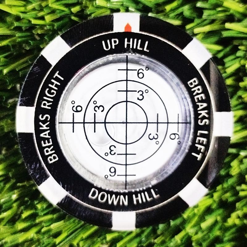 Golf Doppelseitiger Marker - Gerahmtes Winkelmessgerät, Gradmessung Grüne Ballposition Markierung Golfzubehör Praktisch