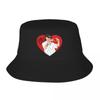 Unique Peso Pluma Rapper Bucket Hat For Unisex Lightweight Red Heart Bob Hats Spring Headwear