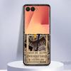 Plakat One Piece Luffy Tylna Pokrowiec na Telefon Funda Case dla Samsung Galaxy Flip3 Z Flip 7 6 5 4 3 Flip7 FE Flip4 Flip5 Flip6