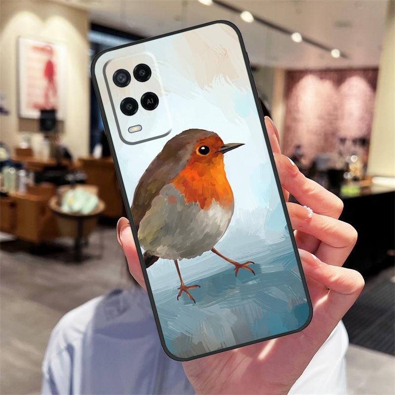 Bonito Funda Colibrí para Pájaros para Oppo A78 A98 A79 A18 A38 A58 A40 A60 A80 A16 A76 A96 A15 A74 A94 A54 A17 A77 Cubierta