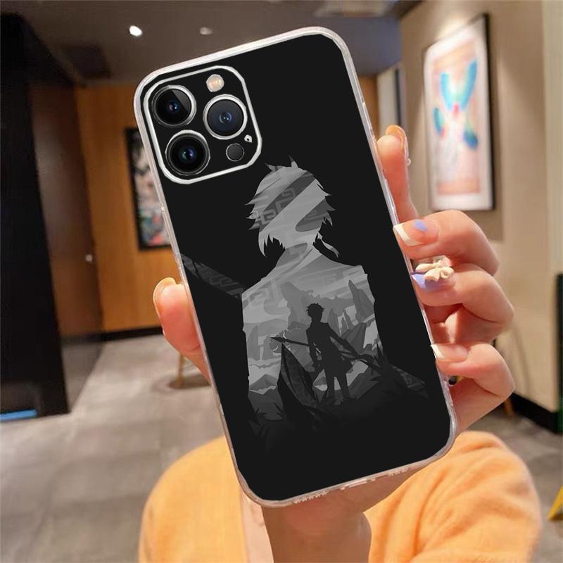 Phone Case For iphone 17 Pro Max Air 16 15 14 13 Pro Max 15 16 Pro 15Plus Anime Genshin Impact