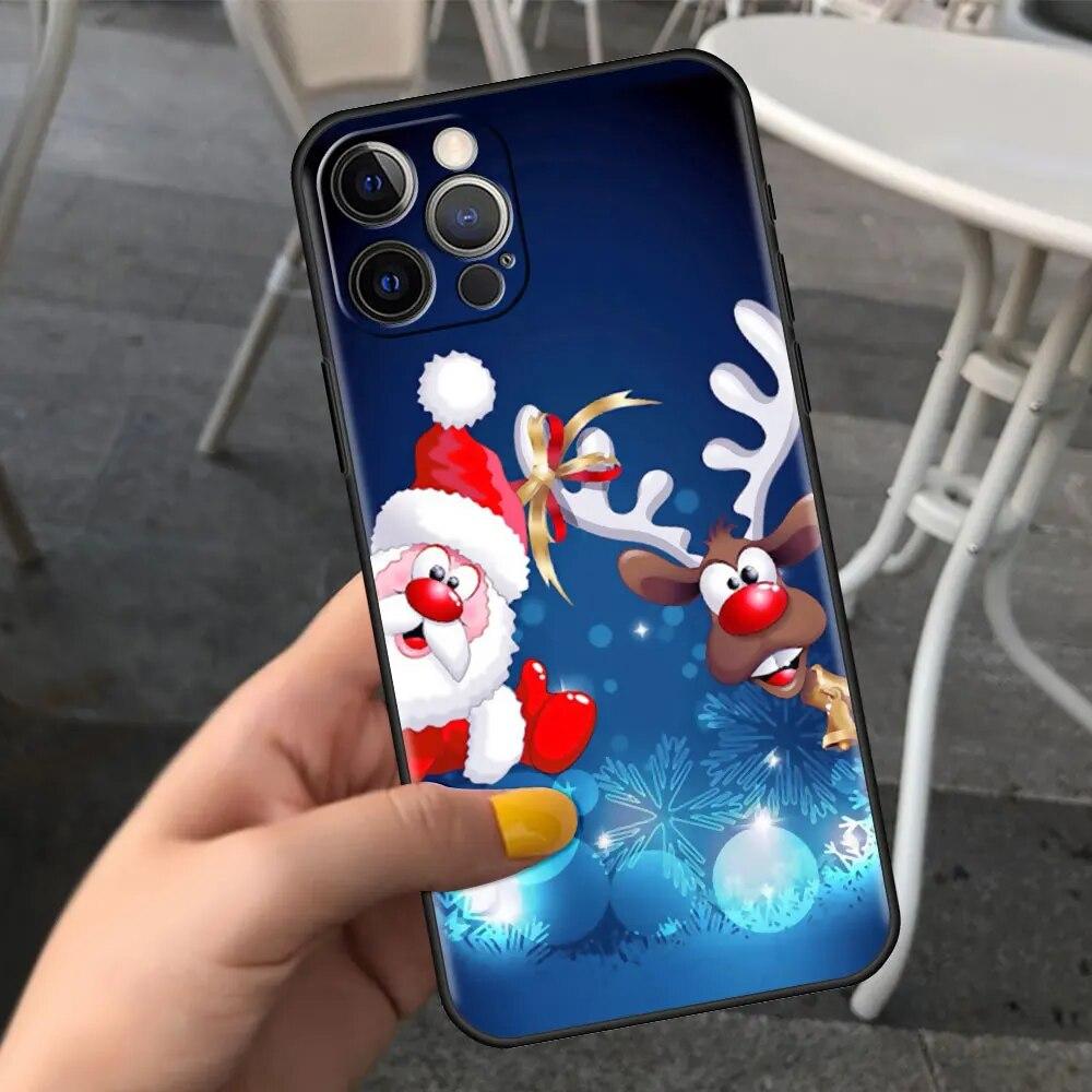 Cartoon Christmas Phone Case For iPhone Samsung Galaxy Redmi Xiaomi Oppo OnePlus Note S A 7 8 9 10 11 12 13 14 20 21 22 23 53 54 Pro Max Plus Ultra