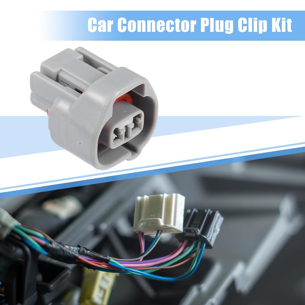 X AUTOHAUX Side Marker Light Connector Adapter Plug Clip Kit Replacement for Toy ota 2 Pin Number 9098011149 1 Set