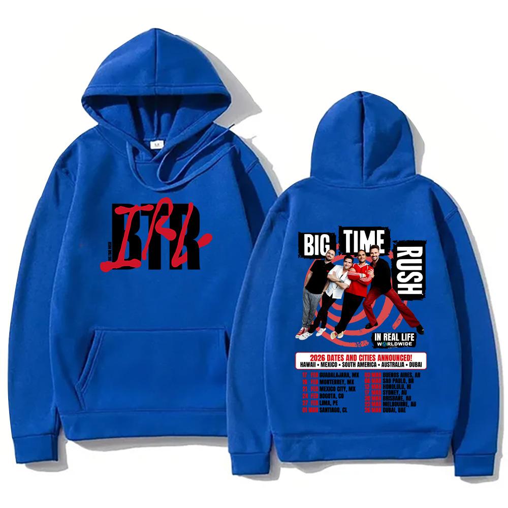 Big Time Rush Pullover BTR in Real Life Weltweite 2026 Tour Hoodies Herbst Neu Damen Herren Langarm Sweatshirt High Street Kapuzenpullover