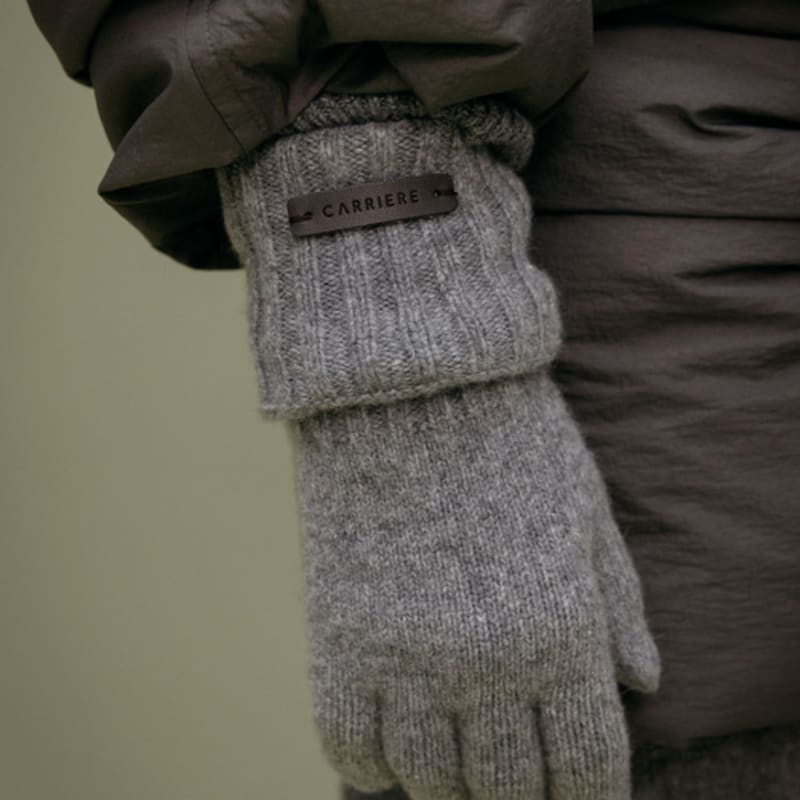 

Перчатки бесшовной вязки из шерсти Джилонг Carriere M GREY