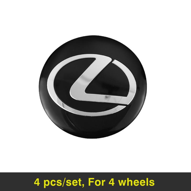 

4Pcs 56MM Car Hub Center Decorative Sticker For Lexus F SPORT ES RX NX LS UX LM LX GX LC RZ IS CT GS RC HS SC TX LBX IS300 RX350