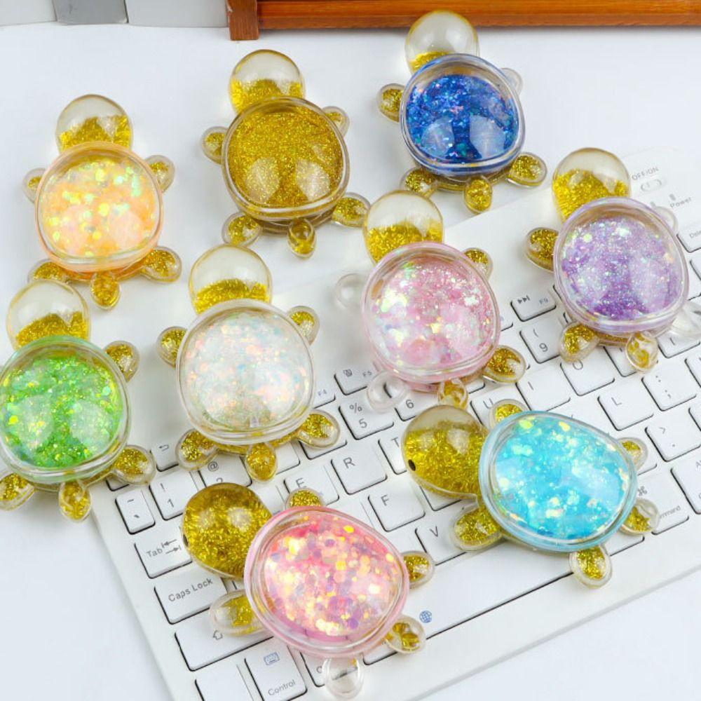 

Блестящая миниатюрная статуэтка черепахи, модель ювелирной куклы, настольные украшения, ключи от машины