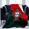 Decke mit Wappen der Portugiesischen Fußballföderation Geeignet für Sofas, Betten, Büros und Camping - Perfektes Geschenk für Halloween Weihnachten
