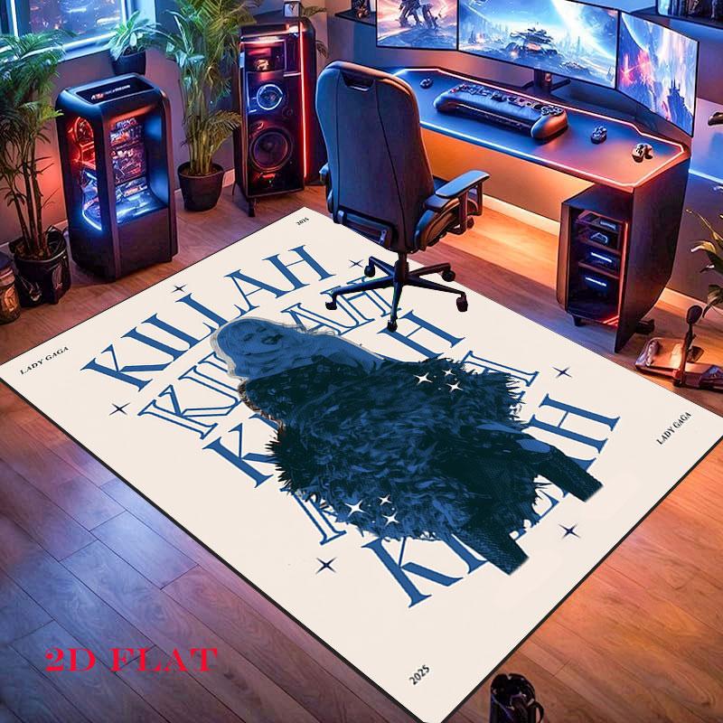 Lady Gaga Bold Carpet Rug for Living Room Bedroom Home Sofa Decoration,Kids play Nonslip Floor Mat