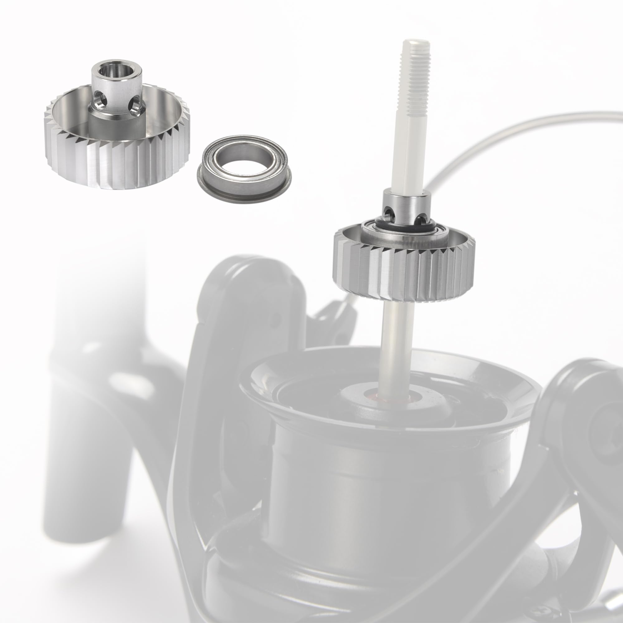 

Fmate Алюминиевая трещотка фрикциона для спиннинговых катушек Shimano 36 Custom Vanford типа S-System с громким шумом, зубья, деталь, 24 дюйма, 1000-3000 и т.д.,