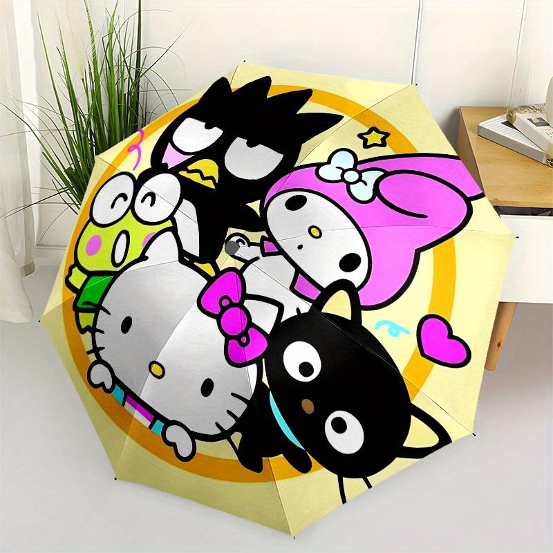 

Hello Kitty, Characters Automatic opening and closing folding umbrella with 8-rib frame and compact travel design, perfect for all occasions