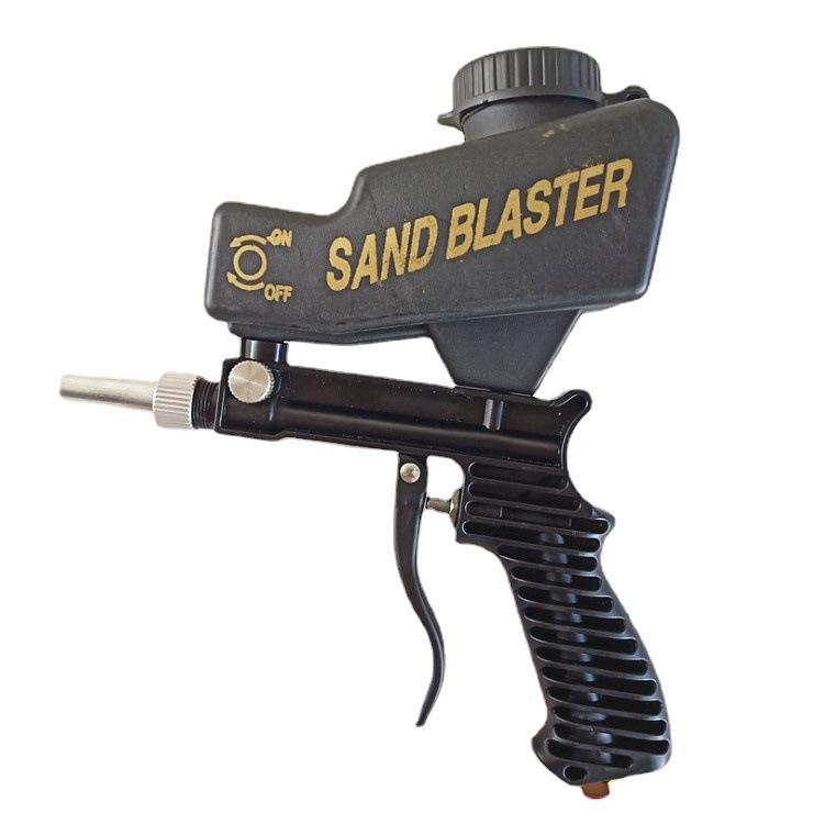 Handheld Portable Pneumatic Sandblasting Gun - Gravity-Feed Dry Sandblaster for Hardware Tools