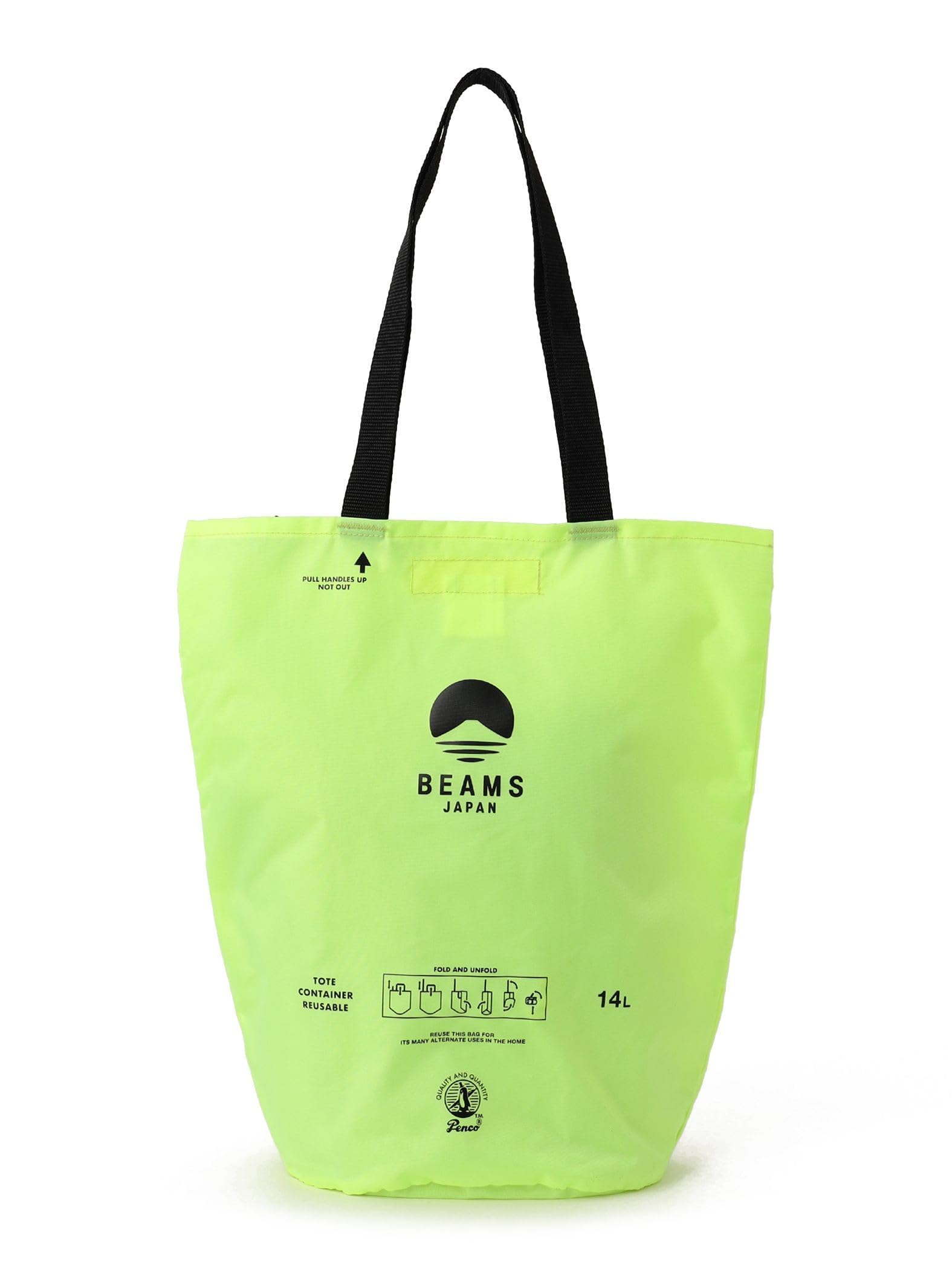 

Beams Japan Canvas Bag [Special Order] penco Bucket Neon Tote Bag Neon Green Free