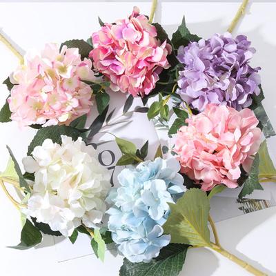 Künstliche Blume Simulation Home Decor Stoff Schöne Gefälschte Hortensien für Hochzeit