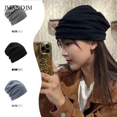 The Same Confinement Stacking Hat, Thin Couple Knitted Hat, Women's Bag Head Pullover Hat, Women's Cold Hat