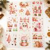 Christmas Window Stickers Set, Holiday Glass Decals for Winter Window and Mirror Decor