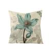 New Retro Flower Pillow Cover Polyester Home Pillow Living Room Sofa Cushion Cushion