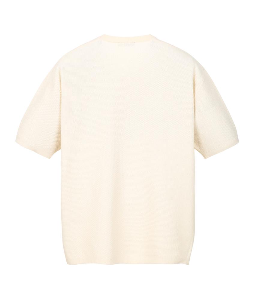 Jilseutyueoteunyuyogmaen Texture Mix Crew Neck Knit - Ivory (Jnsw6B504Iv)