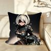Game NNieR AAutomata Cushion Cover Pillow Case Antidustmite Pillowcase Silky Short Plush Sofa Cushion Cover hot