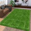 Artificial Grass Football Field Rug Suitable for use as an anti-slip game mat for living room and bedroom sofas
